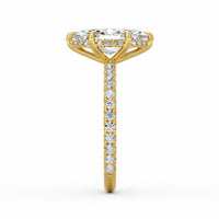 Avery | 3ct Marquise Cut Pavé Band Engagement Ring