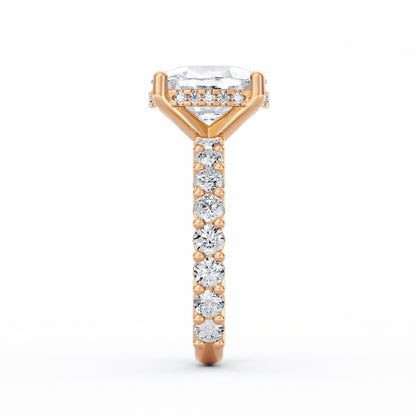Olivia | 3ct Cushion Cut Basket Setting Engagement Ring