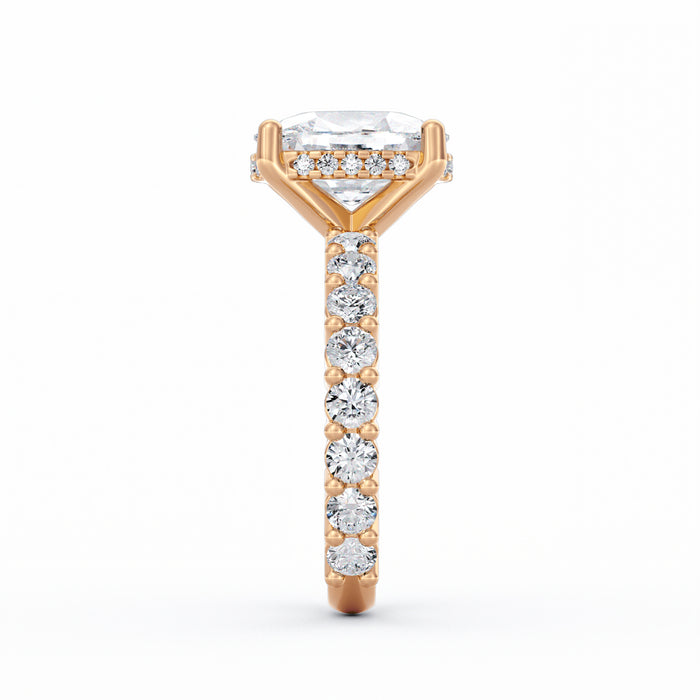 Olivia | 3ct Cushion Cut Basket Setting Engagement Ring