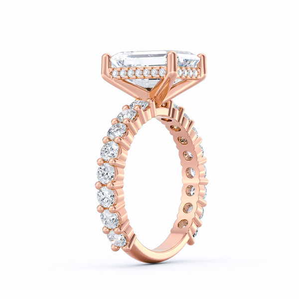 Olivia | 3ct Emerald Cut Basket Setting Engagement Ring alternate
