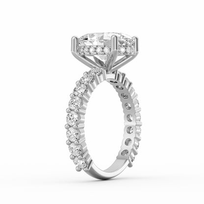 Olivia | 3ct Oval Cut Basket Setting Engagement Ring