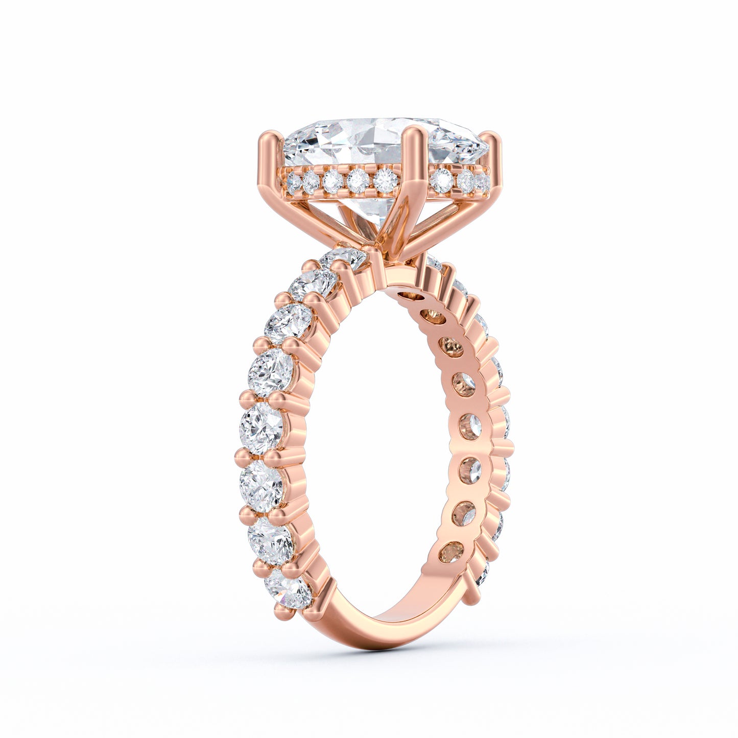 Olivia | 3ct Oval Cut Basket Setting Engagement Ring