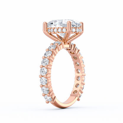 Olivia | 3ct Oval Cut Basket Setting Engagement Ring