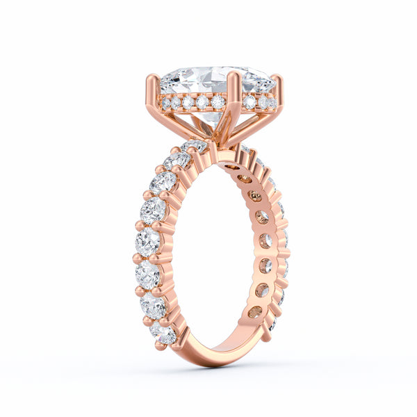 Olivia | 3ct Oval Cut Basket Setting Engagement Ring alternate