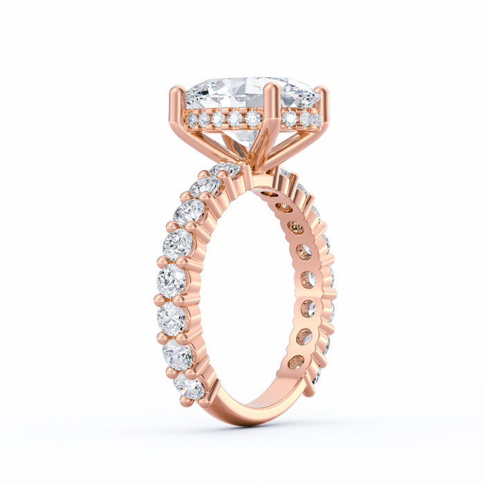 Olivia | 3ct Oval Cut Basket Setting Engagement Ring alternate