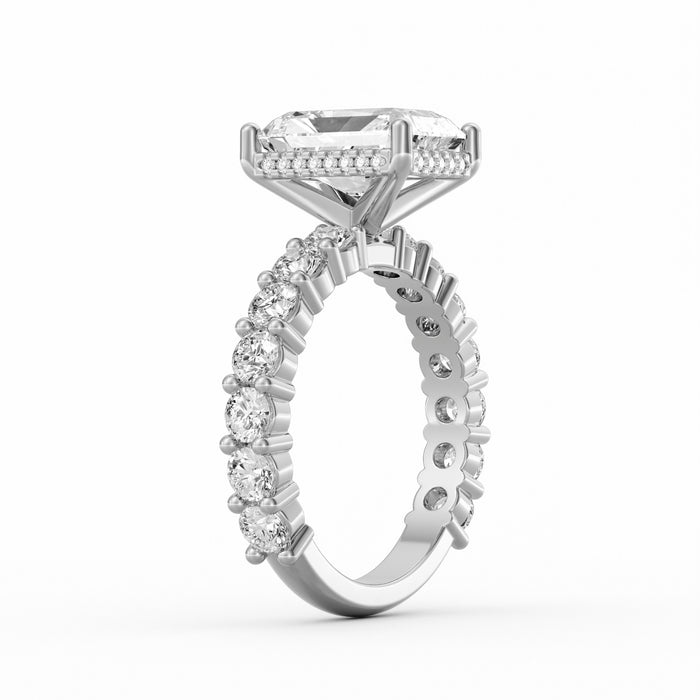 Olivia | 3ct Radiant Cut Basket Setting Engagement Ring alternate