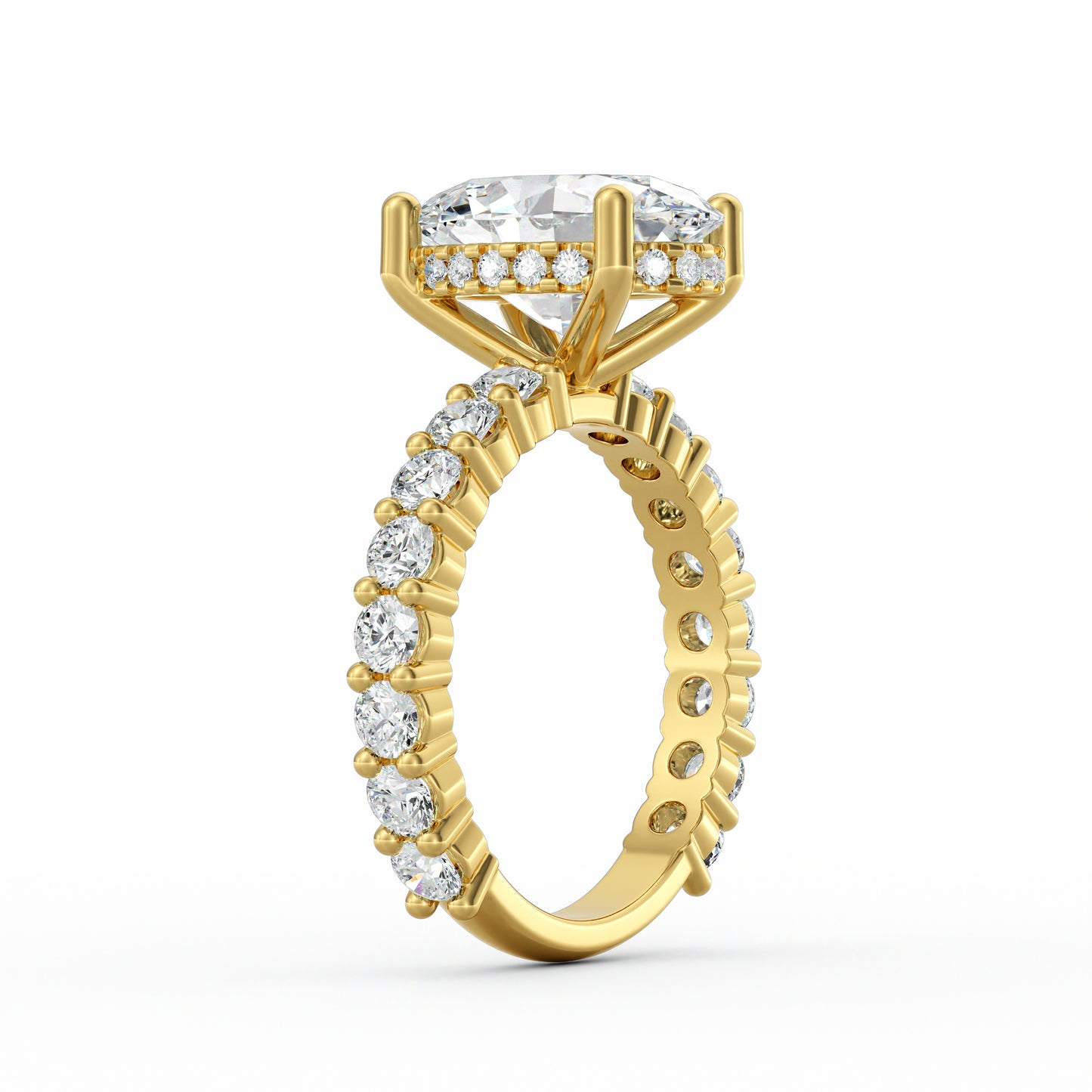 Olivia | 3ct Oval Cut Basket Setting Engagement Ring