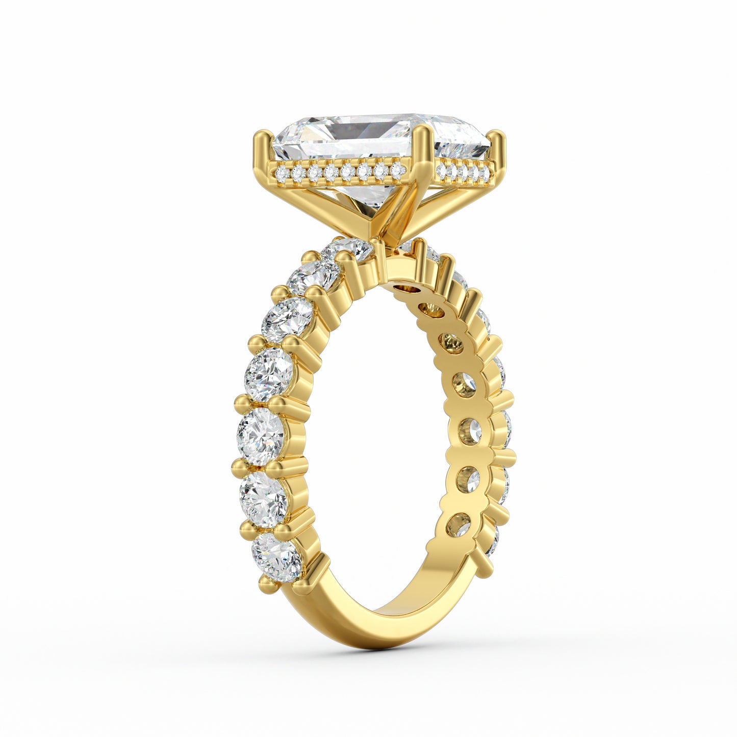 Olivia | 3ct Radiant Cut Basket Setting Engagement Ring