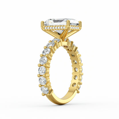 Olivia | 3ct Radiant Cut Basket Setting Engagement Ring