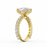 Olivia | 3ct Cushion Cut Basket Setting Engagement Ring