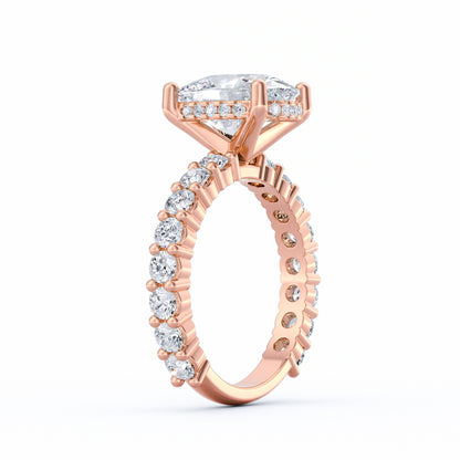 Olivia | 3ct Cushion Cut Basket Setting Engagement Ring
