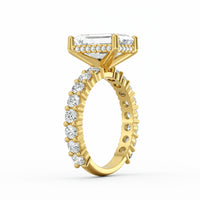 Olivia | 3ct Emerald Cut Basket Setting Engagement Ring
