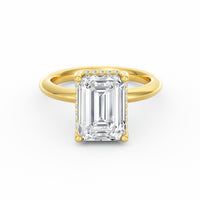 Sienna | 2ct Emerald Cut Hidden Halo Engagement Ring