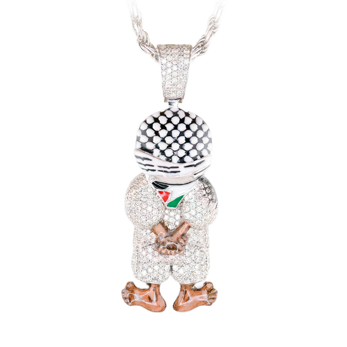 Handala Enamel Pendant