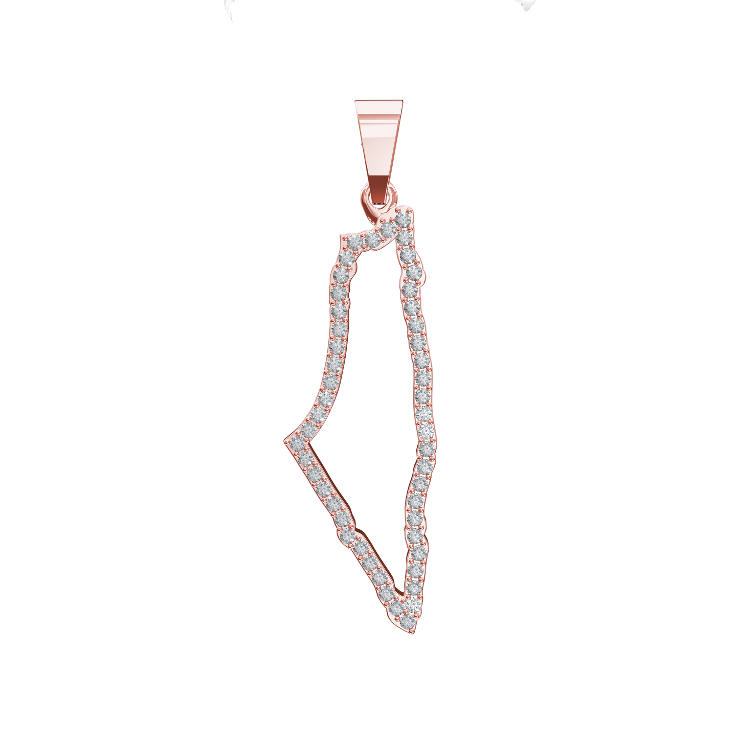 Palestine Silhouette Pendant Large