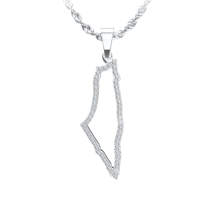 Palestine Silhouette Pendant Large