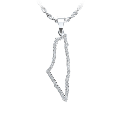Palestine Silhouette Pendant Large