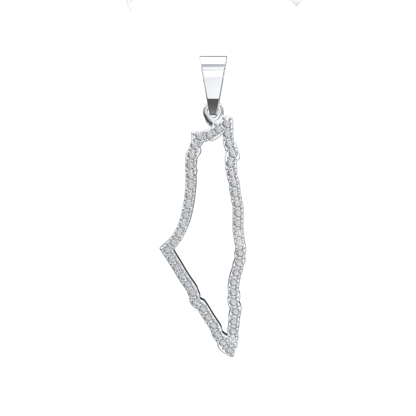 Palestine Silhouette Pendant Large