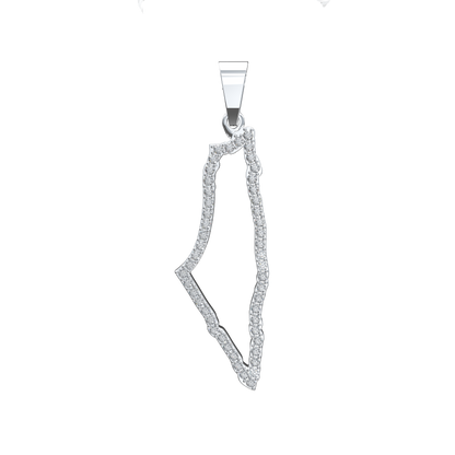 Palestine Silhouette Pendant Large