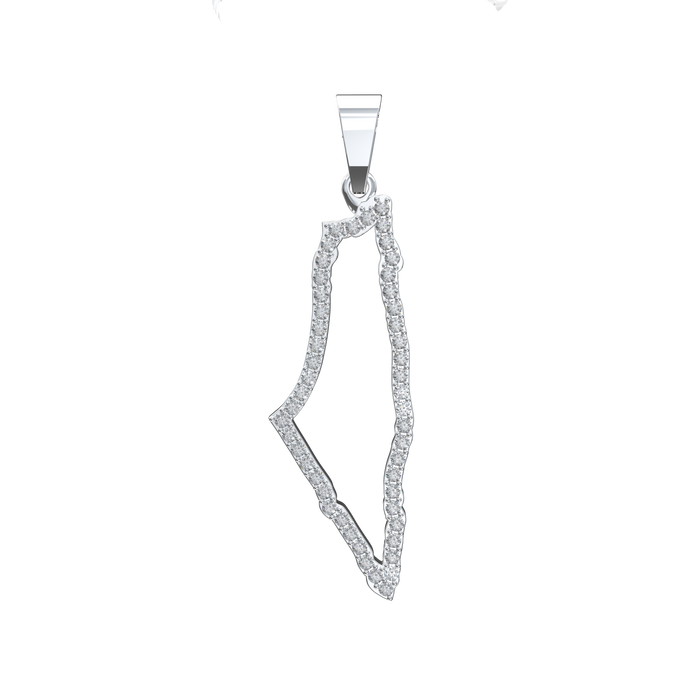 Palestine Silhouette Pendant Large Alternate View