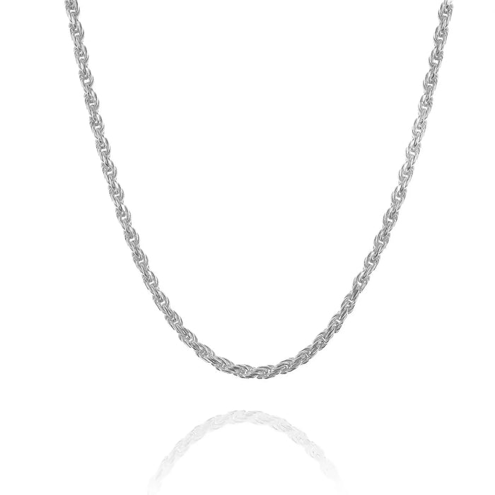 Silver Rope Necklaces .925