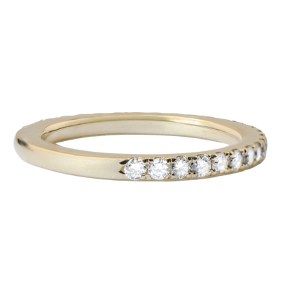 Lab Grown Pave Band 0.617cts 14K Gold