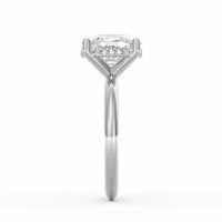 Sienna | 3ct Elongated Cushion Cut Hidden Halo Engagement Ring
