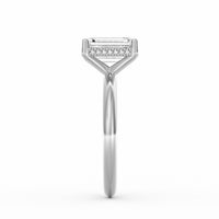 Sienna | 2ct Emerald Cut Hidden Halo Engagement Ring