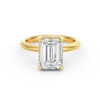 Sienna | 3ct Emerald Cut Hidden Halo Engagement Ring