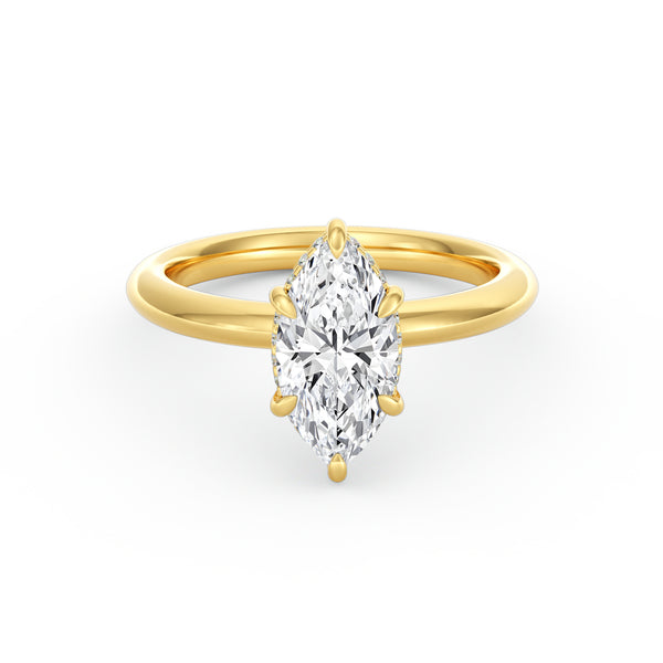 Sienna | 2ct Marquise Cut Hidden Halo Engagement Ring