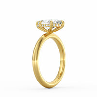 Sienna | 2ct Marquise Cut Hidden Halo Engagement Ring
