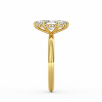 Sienna | 2ct Marquise Cut Hidden Halo Engagement Ring