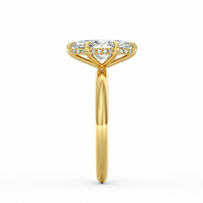 Sienna | 2ct Marquise Cut Hidden Halo Engagement Ring
