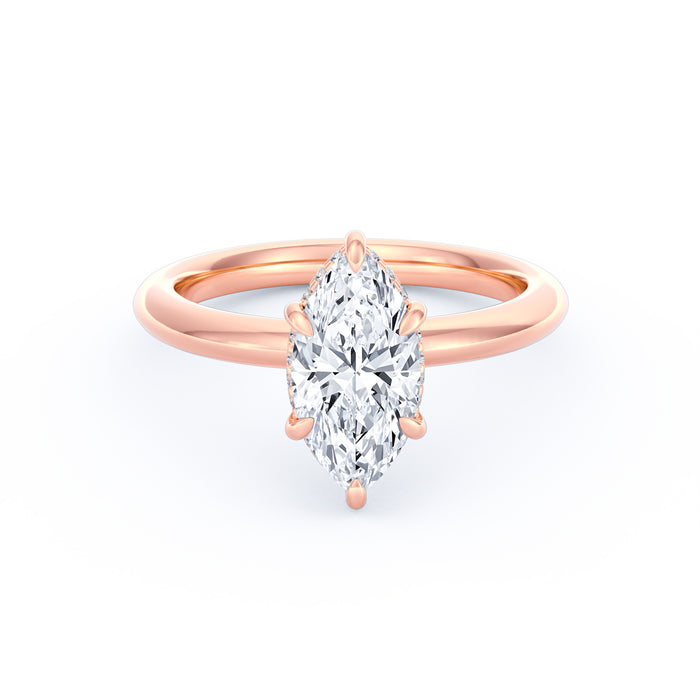 Sienna | 2ct Marquise Cut Hidden Halo Engagement Ring alternate