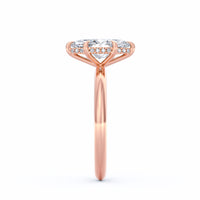 Sienna | 2ct Marquise Cut Hidden Halo Engagement Ring