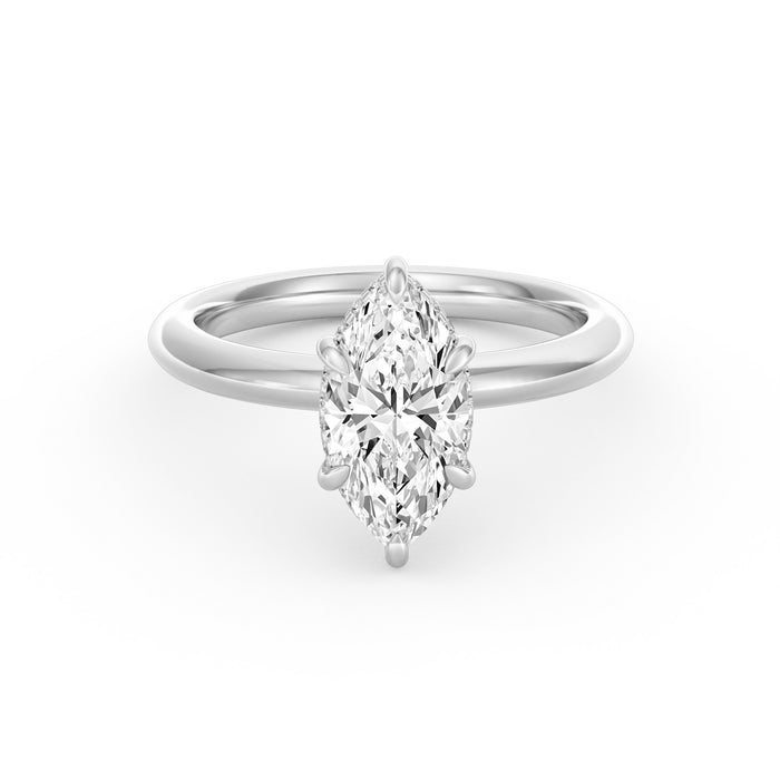 Sienna | 2ct Marquise Cut Hidden Halo Engagement Ring
