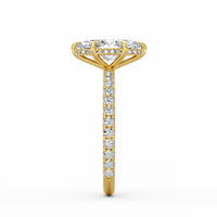 Avery | 2ct Marquise Cut Pavé Band Engagement Ring