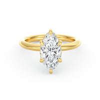Sienna | 3ct Marquise Cut Hidden Halo Engagement Ring