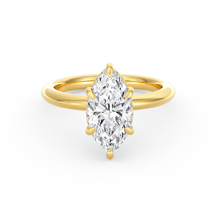 Sienna | 3ct Marquise Cut Hidden Halo Engagement Ring