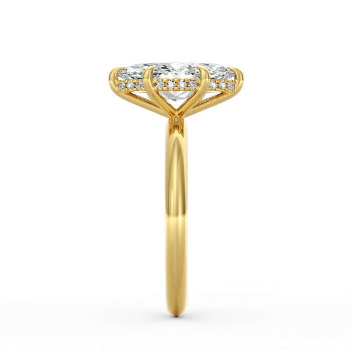 Sienna | 3ct Marquise Cut Hidden Halo Engagement Ring
