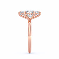 Sienna | 3ct Marquise Cut Hidden Halo Engagement Ring