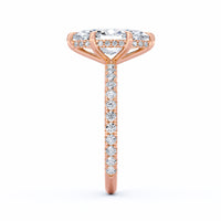 Avery | 3ct Marquise Cut Pavé Band Engagement Ring
