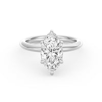 Sienna | 3ct Marquise Cut Hidden Halo Engagement Ring