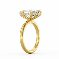 Sienna | 4ct Marquise Cut Hidden Halo Engagement Ring