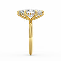 Sienna | 4ct Marquise Cut Hidden Halo Engagement Ring