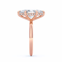 Sienna | 4ct Marquise Cut Hidden Halo Engagement Ring