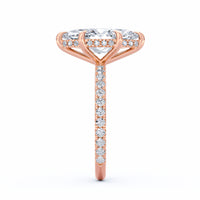 Avery | 4ct Marquise Cut Pavé Band Engagement Ring