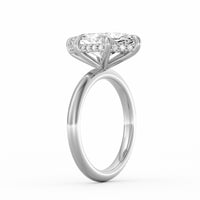 Sienna | 4ct Marquise Cut Hidden Halo Engagement Ring