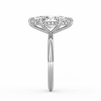 Sienna | 4ct Marquise Cut Hidden Halo Engagement Ring