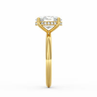 Sienna | 2ct Oval Cut Hidden Halo Engagement Ring